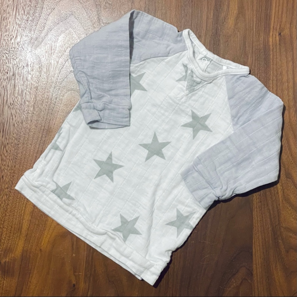Like new, super soft cotton muslin LS shirt